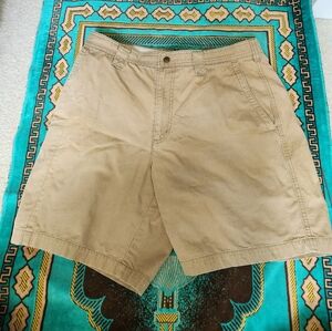 Men's Khaki Tan Bermuda Shorts Columbia Size 34